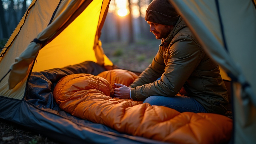 Keeping a Sleeping Bag Dry When Entering a Tent in Heavy Morning Dew