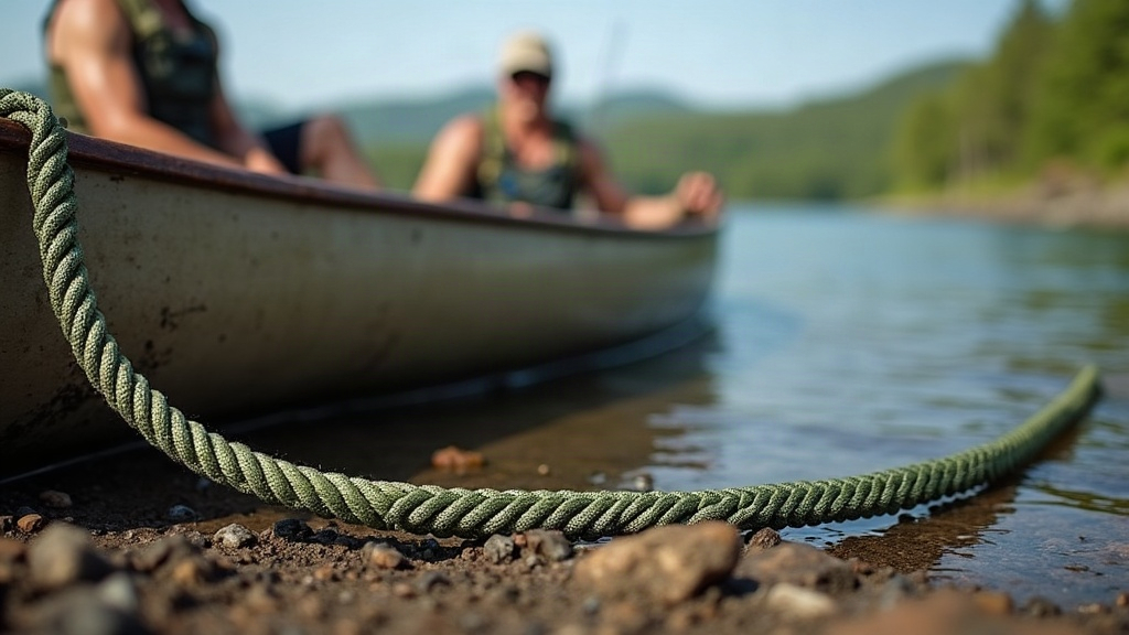 Paracord vs Bank Line for Securing a Canoe at Tidal Shoreline