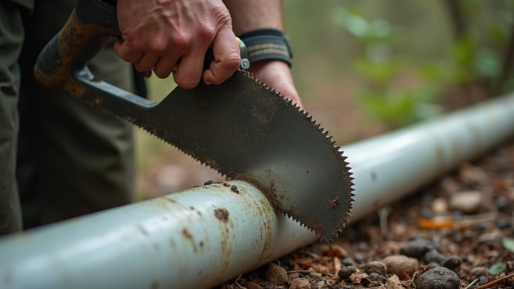 Folding Pad Saw: Cutting PVC Pipe for Backcountry Repairs